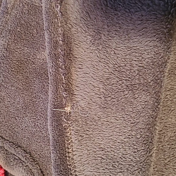 Plush hoodie with fun tassels and one large pocket. Like new - Picture 7 of 7